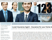 Tablet Screenshot of 123-assurances.com